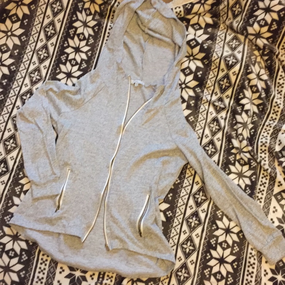 High low zip up